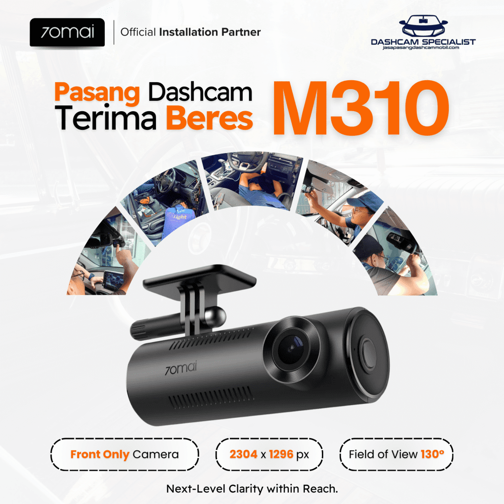 Dashcam 70Mai M310 — Paket Terima Beres