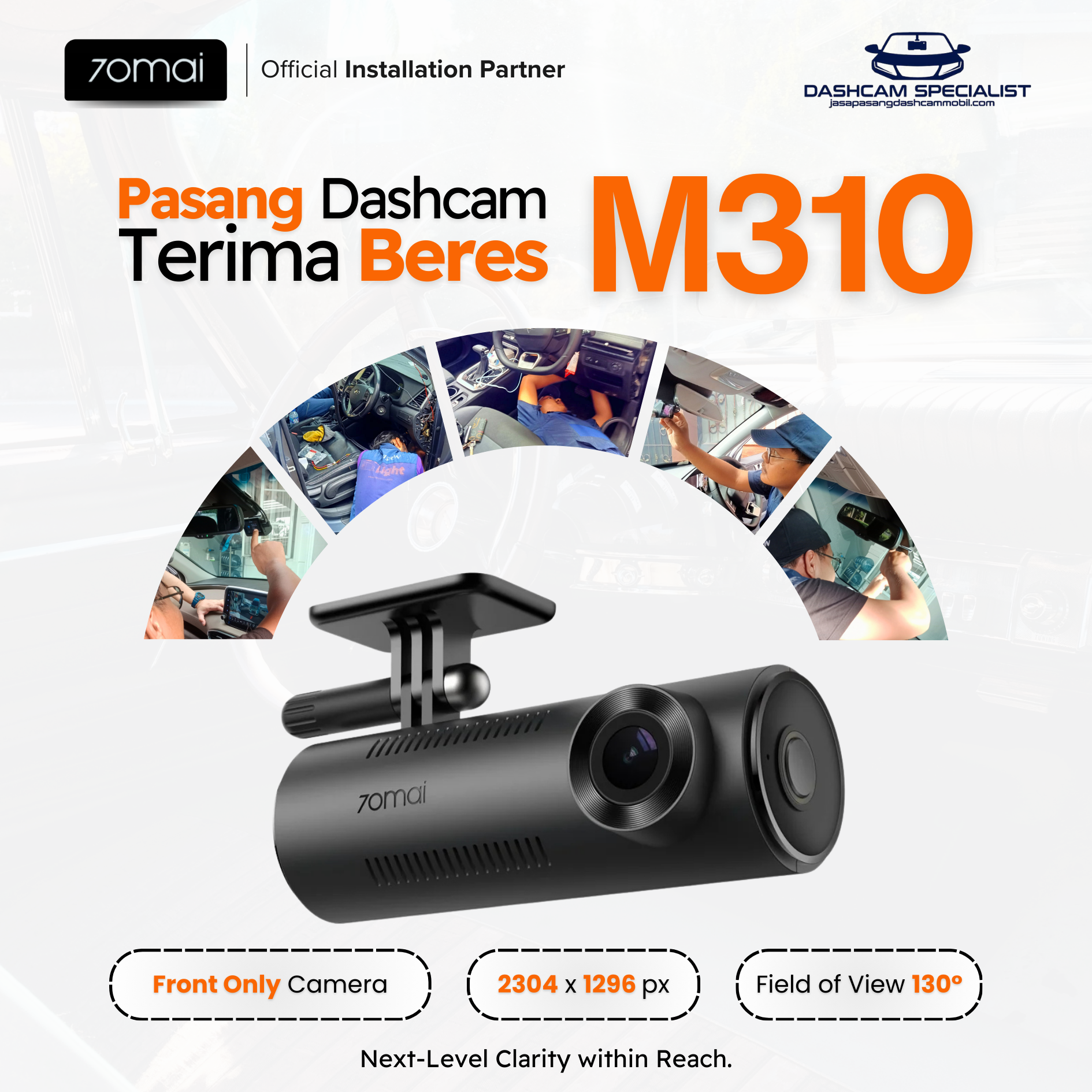 Dashcam 70Mai M310 — Paket Terima Beres